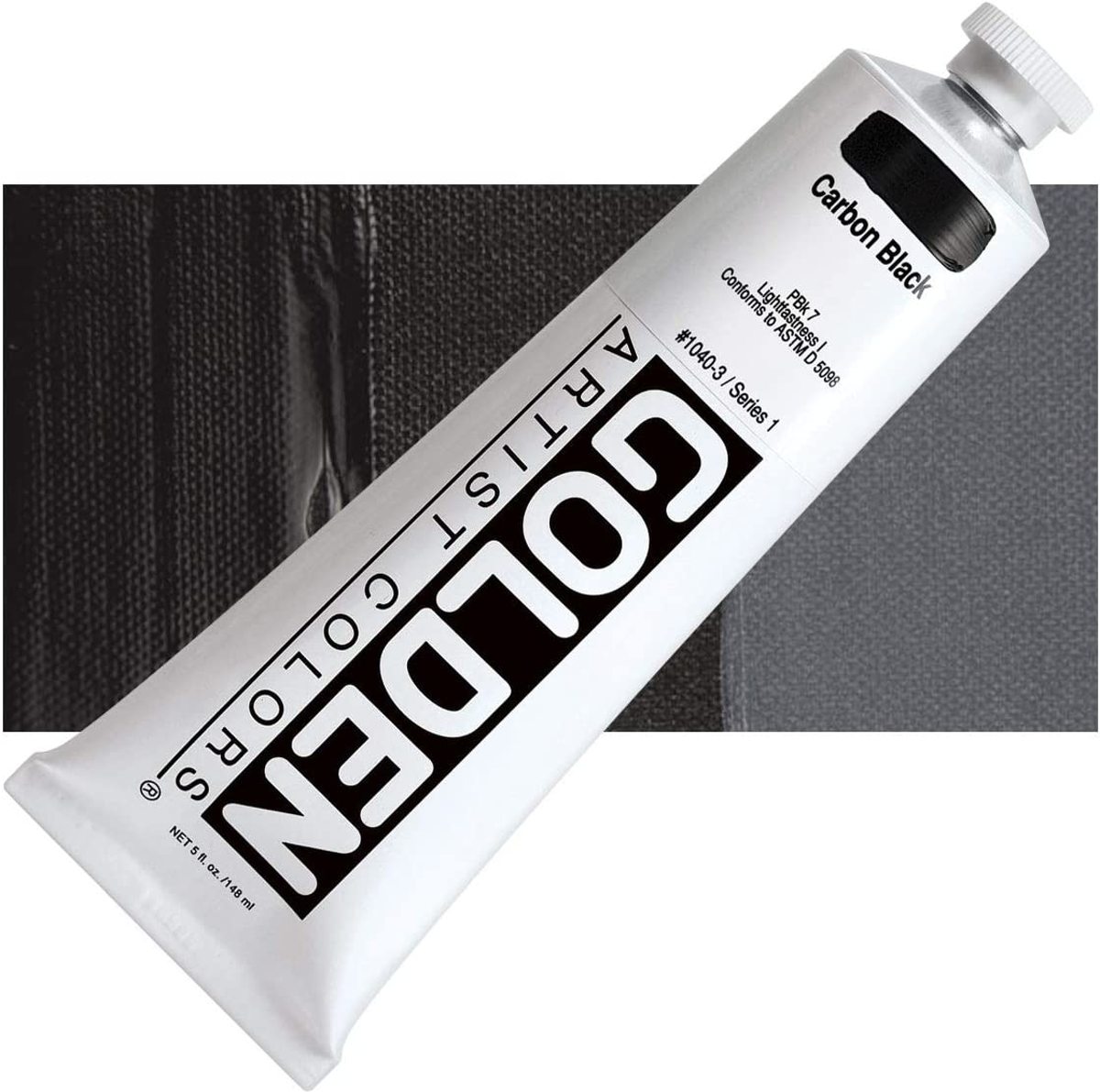 Golden Heavy Body Acrylverf Serie 1 | Carbon Black (1040-2) 59ml